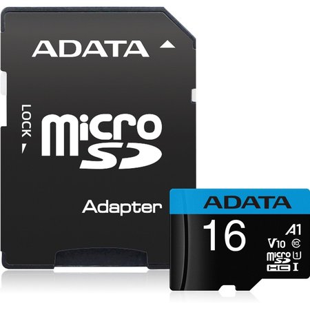 ADATA Adata 16Gb Premier Uhs-I Class10 85 A1 V10 Micro Sdhc W/ Adaptor AUSDH16GUICL10A1-RA1